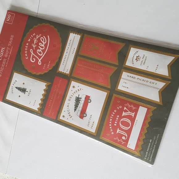 🎅🏼 100 Stickers Gift Tags (10 Sheets) - Picture 12 of 17